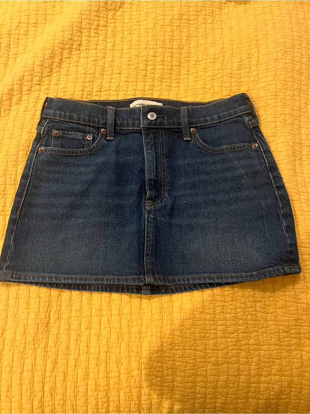 Dark Blue Denim Abercrombie Mini Skirt